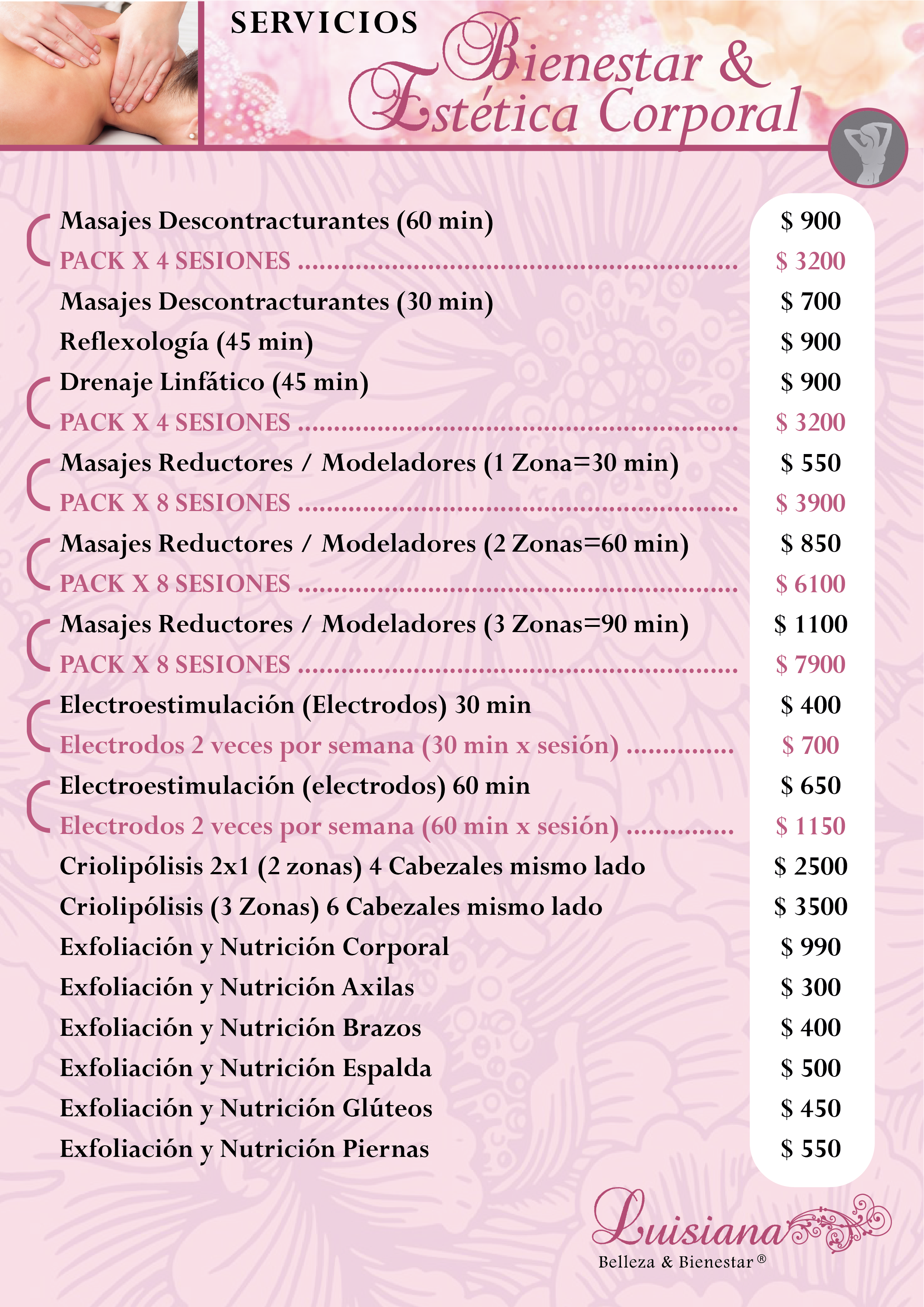 Carta de Luisiana Belleza & Bienestar — página 8
